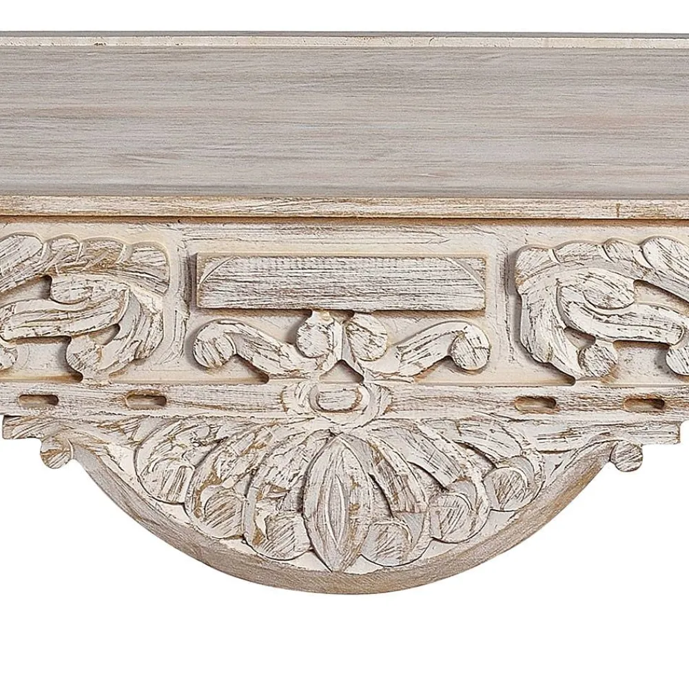 Wohnen Vintage Wohnzimmertisch in Mangoholz White Wash - Lornas