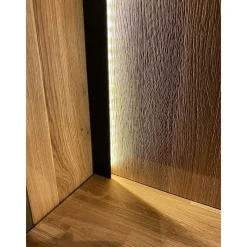 Wohnen Vitrine aus Asteiche Massivholz - Slaraduva