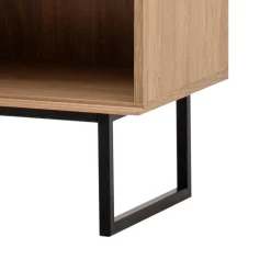 Wohnen Vitrine in Eiche Stone Holzoptik - Jaskin