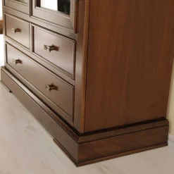 Wohnen Vitrinen|Wohnzimmer-Vitrinen*Vitrine in Walnuss Braun - Istefanio