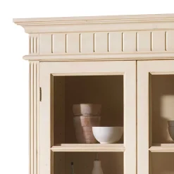Wohnen Vintage Möbel|Esszimmer-Vitrinen*Vitrine Kulyna in Creme Vintage