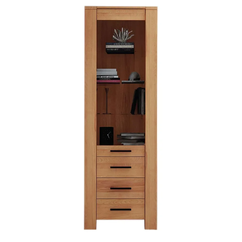 Wohnen Vitrine Mosniak aus Kernbuche Massivholz