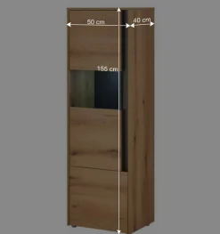 Wohnen Wohnzimmerschränke|Wohnwände*Vitrine und Hängeschränke Set - Colomania (dreiteilig)