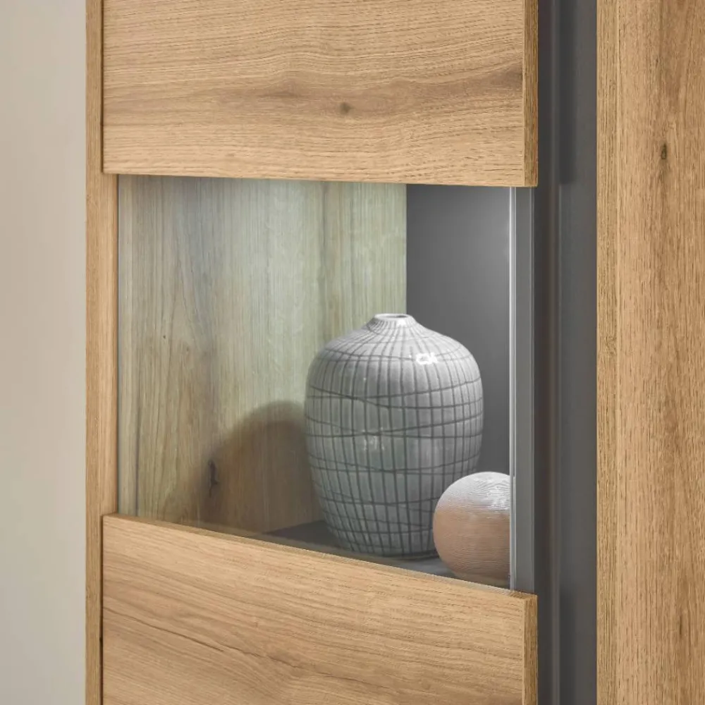 Wohnen Wohnzimmerschränke|Wohnwände*Vitrine und Hängeschränke Set - Colomania (dreiteilig)