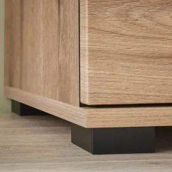 Wohnen Sideboards & Kommoden|Kommoden*Vitrinen-Highboard in Eiche Holzoptik - Brocus