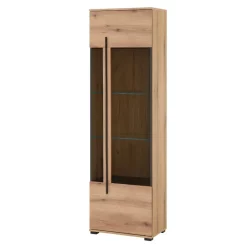 Wohnen Wohnwände|Wohnwand*Vitrinenkombination und Wandboard Set - Brocus (vierteilig)