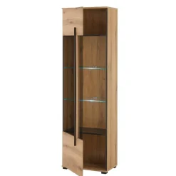 Wohnen Wohnwände|Wohnwand*Vitrinenkombination und Wandboard Set - Brocus (vierteilig)