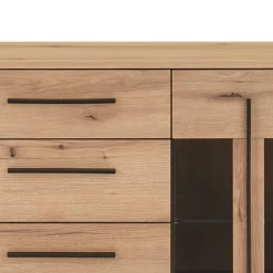 Wohnen Wohnwände|Wohnwand*Vitrinenkombination und Wandboard Set - Brocus (vierteilig)