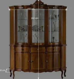 Wohnen Esszimmer-Vitrinen*Vitrinenschrank im Barock Stil - Arionn