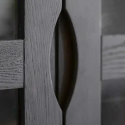 Wohnen Esszimmer-Vitrinen*Vitrinenschrank in Eiche Dunkelbraun - Lomarios