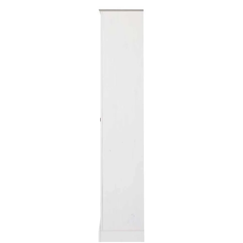 Wohnen Vitrinenschrank in Weiß mit Grau - Lucasario