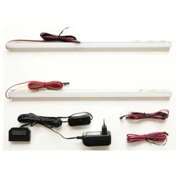 Wohnen Vitrinenschrank in Weiß und Schwarzgrau - Loazin