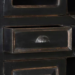 Wohnen Esszimmer-Vitrinen*Vitrinenschrank Sentiments in Schwarz