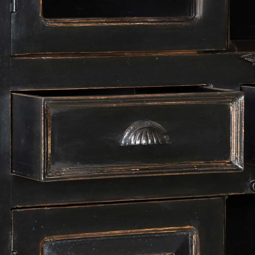 Wohnen Esszimmer-Vitrinen*Vitrinenschrank Sentiments in Schwarz