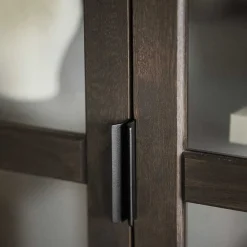 Wohnen Esszimmer-Vitrinen*Vtrinenschrank aus braunem Eichenholz - Pipo