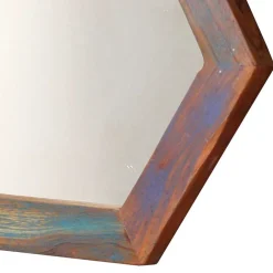 Wohnen Waben Wandspiegel im Shabby Chic - Vosbadus