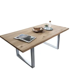 Wohnen Massivholzmöbel|Küchentische*Waldkanten Esstisch aus Wildeiche massiv - Clasina