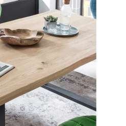 Wohnen Massivholzmöbel|Küchentische*Waldkanten Esstisch aus Wildeiche massiv - Clasina