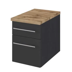 Wohnen Wand Bad Möbel Kombi in Grau - Estregos (sechsteilig)