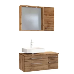 Wohnen Wand Badmöbel-Set in Holz - Userina I (dreiteilig)