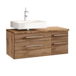 Wohnen Wand Badmöbel-Set in Holz - Userina I (dreiteilig)