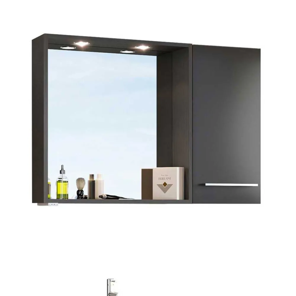 Wohnen Wand Beckenschrank mit Stauraum - Estregos (dreiteilig)