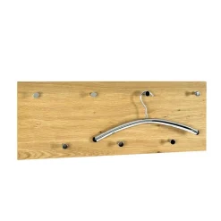 Wohnen Wand Garderobe Eiche Furnier Colocca mit 7 Haken