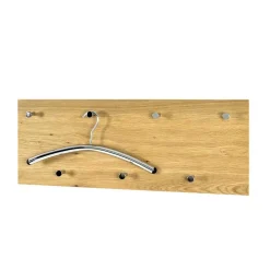 Wohnen Wand Garderobe Eiche Furnier Colocca mit 7 Haken