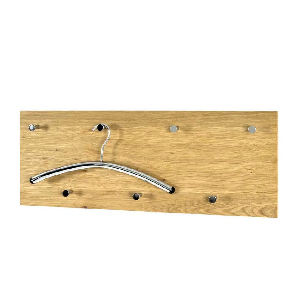 Wohnen Wand Garderobe Eiche Furnier Colocca mit 7 Haken