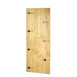 Wohnen Wand Garderobe Eiche Furnier Colocca mit 7 Haken