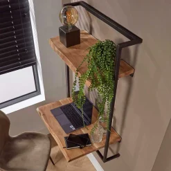 Wohnen Bartische*Wand Schreibtisch mit Baumkanten Platten - Vadimma