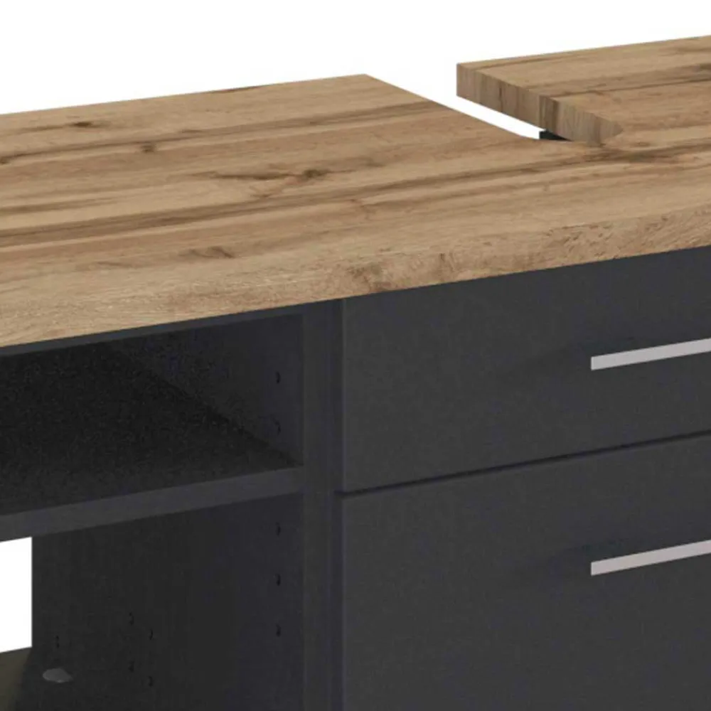 Wohnen Wand Waschbecken Unterschrank 90x41 cm - Estregos