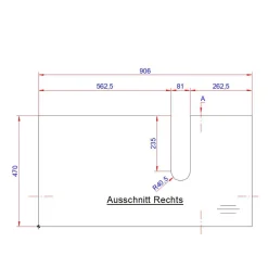 Wohnen Wand Waschbecken Unterschrank 90x41 cm - Estregos