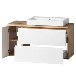 Wohnen Waschtisch|Waschbeckenunterschränke*Wand Waschbeckenschrank mit Aufsatzbecken - Eight