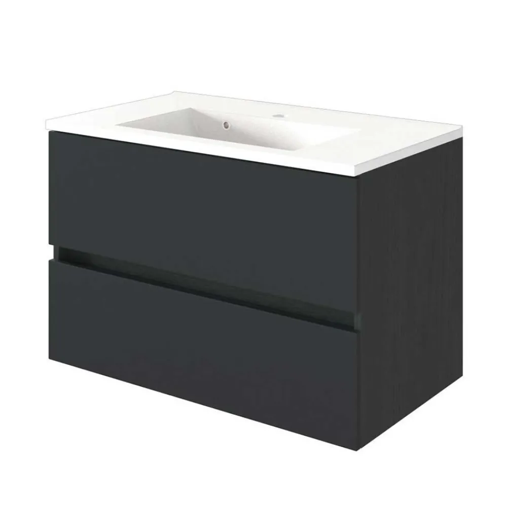 Wohnen Wand Waschplatz mit 2 Schubladen - Cathyl