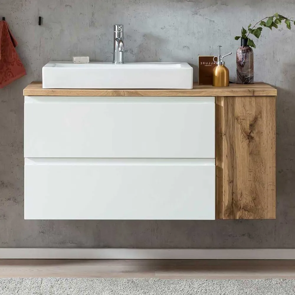 Wohnen Waschtisch|Waschbeckenunterschränke*Wand Waschtisch mit 105 cm Breite - Eight