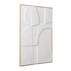 Wohnen Wandbild in Weiß und Holzoptik Natur - Actino