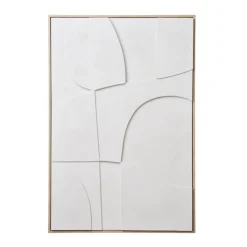 Wohnen Wandbild in Weiß und Holzoptik Natur - Actino