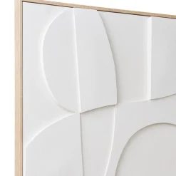 Wohnen Wandbild in Weiß und Holzoptik Natur - Actino