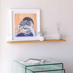 Wohnen Wandboard in Eiche Furnier & Weiß - Elastian