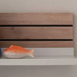 Wohnen Wohnzimmer-Regale|Esszimmerregale*Wandboard in Weiß mit Wildeiche - Varzino