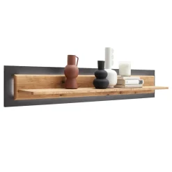 Wohnen Wandboard in Wildeiche & Anthrazit - Flacona