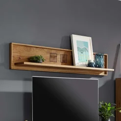 Wohnen Wohnzimmer-Regale|Esszimmerregale*Wandboard Troncon aus Wildeiche Echtholz