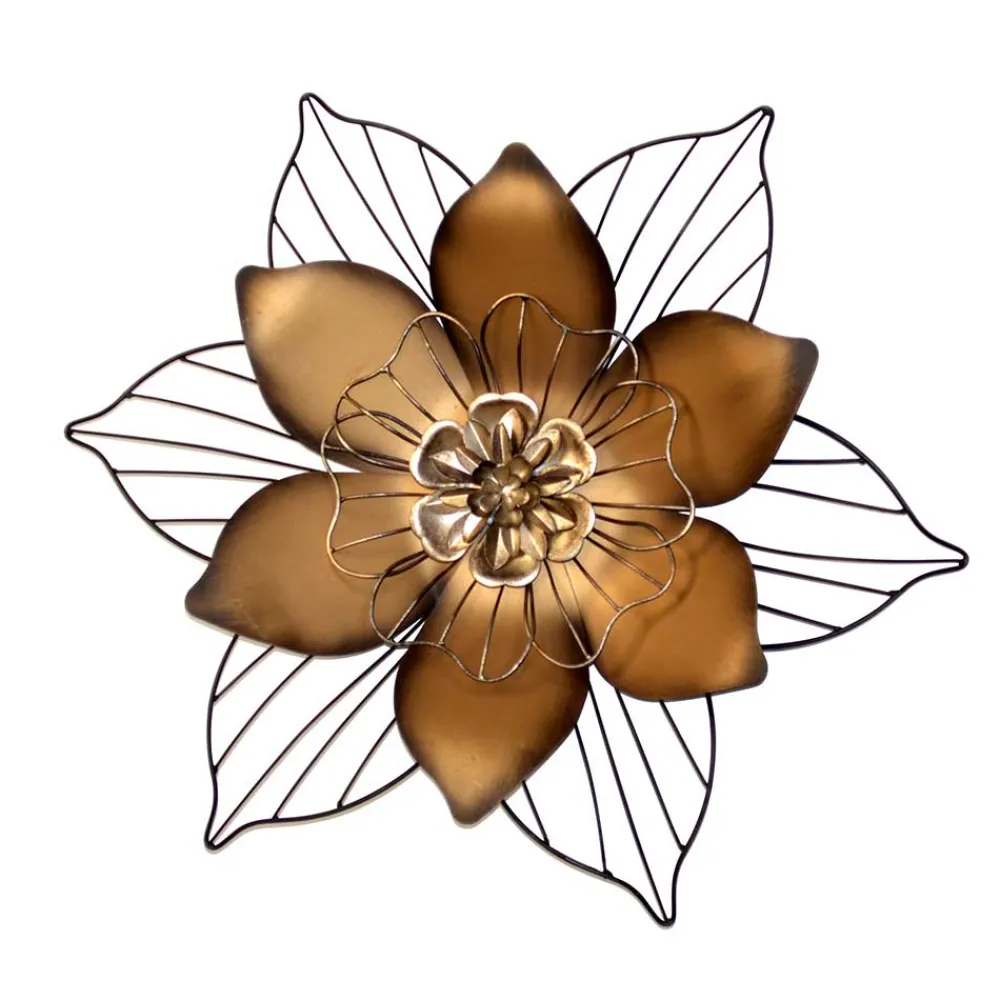 Wohnen Wanddekoration aus Metall Blüte - Vien