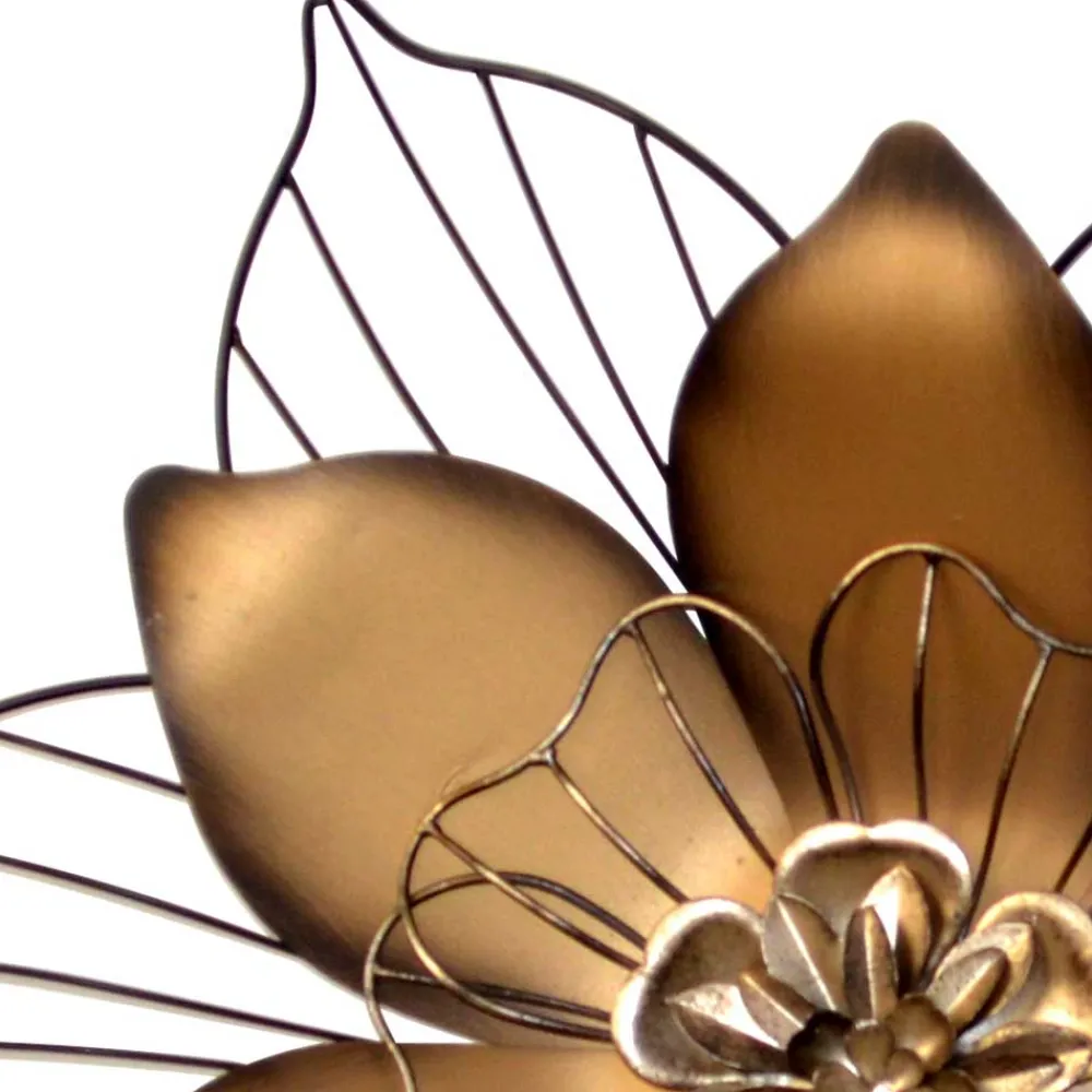 Wohnen Wanddekoration aus Metall Blüte - Vien