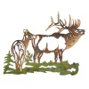 Wohnen Wandbilder*Wanddekoration Hirsche aus Metall - Eneziano
