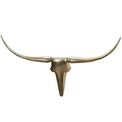 Wohnen Figuren Und Skulpturen*Wanddekoration Stier Kopf in Gold - Fantast