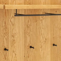 Wohnen Wandgarderobe aus Balkeneiche Massivholz - Robats