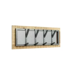 Wohnen Wandgarderobe aus Metall in Schwarzgrau - Askim