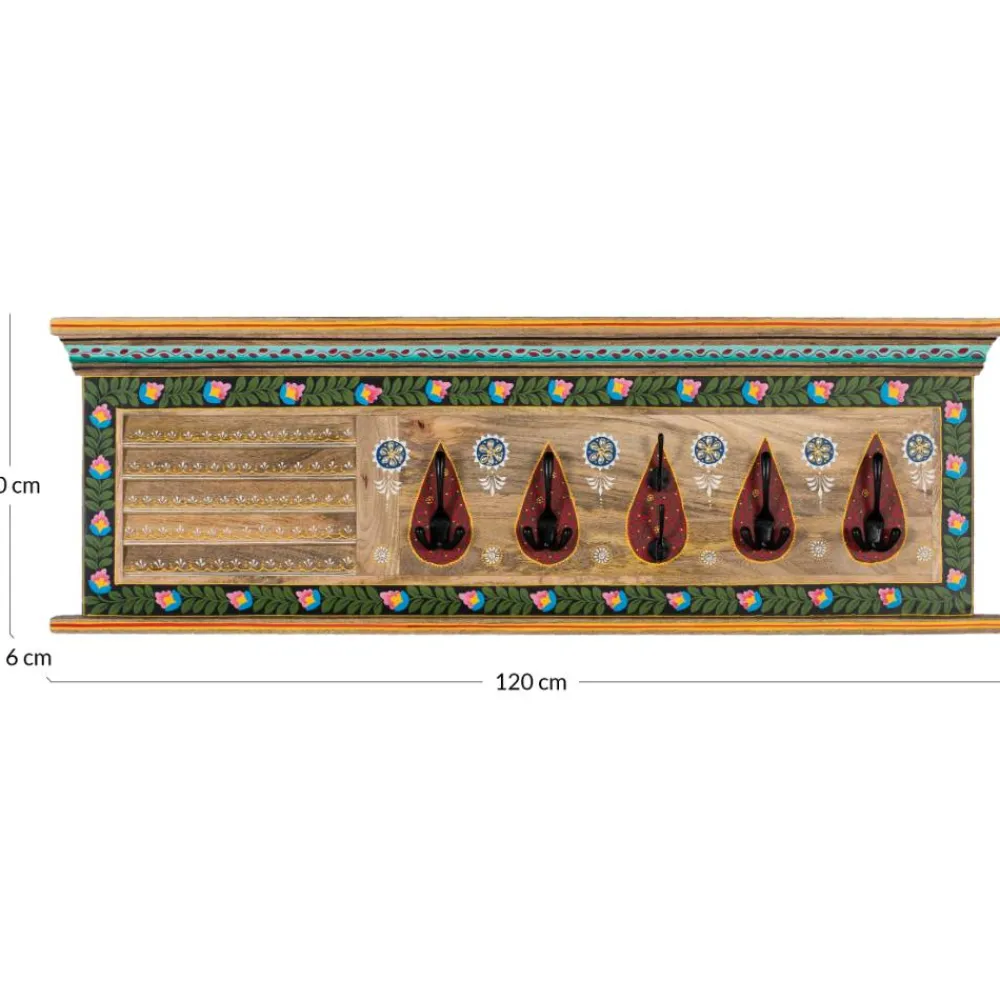 Wohnen Wandgarderobe handbemalt - Vareza